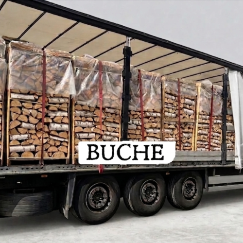 LKW-Ladung Brennholz – Buche – 30/33 cm – kammergetrocknet – 2 RM Paletten